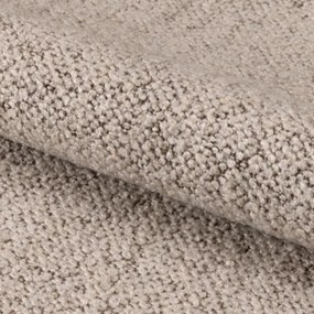 Eetkamerstoel Met Houten Poten Beige Boucle