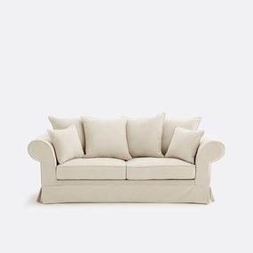 2-, 3- of 4-zitsbank met afneembare hoezen, in gemêleerd polyester, ADELIA