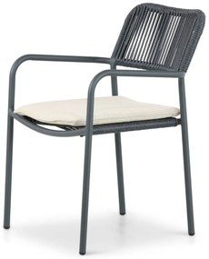 Tuinset 8 personen 300 cm Aluminium/rope Grijs Coco Penya/Weave