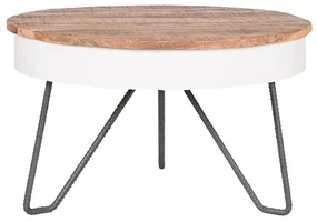 LABEL51 Salontafel Saria 80x49 cm wit