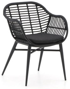 + 15% kassakorting | Dining tuinstoel | Intenso  Azora | Wicker (vlechtwerk) | Zwart | Kees Smit Tuinmeubelen