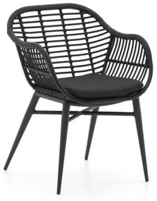 Dining tuinstoel | Intenso Azora | Wicker (vlechtwerk) | Zwart | Kees Smit Tuinmeubelen