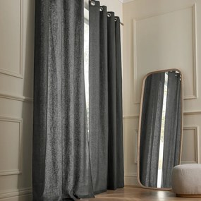 Gordijn in gewassen linnen met oogjes, Private