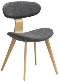 Dan-Form Buckle Eetkamerstoel Scandinavisch Design Grijs Eiken
