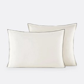 Kussensloop in gewassen katoensatijn van 118 draden, Victor uni