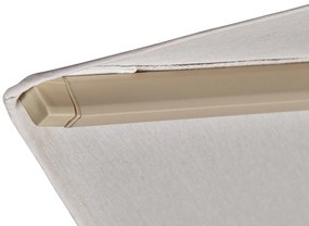 Zweefparasol  3.2x3.2m (excl.voet) Taupe-naturel-bruin Platinum Beaufort premium