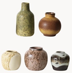 Handgemaakte vazen 70's, 5-delig