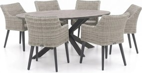 Diningset Manifesto | 6 personen | Tuinset polywood | 7-delig | Kees Smit Tuinmeubelen