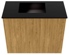 Mondiaz Joya 50cm toiletmeubel oak met wastafel faye links 1 kraangat urban