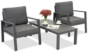 Zakintos Terrasmeubelset antraciet Garden Point