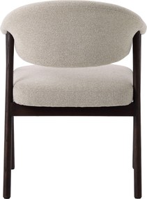 GARDA beige mélange (stof Lake 120) / eiken dark espresso - GESTOFFEERDE STOEL VOOR WOONKAMER/EETKAMER