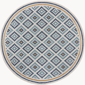 Rond outdoor vloerkleed Zia Trellis