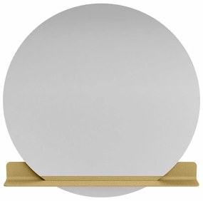 Mondiaz Spot spiegel rond Ø120cm met planchet oro