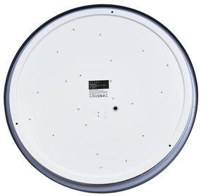 Moderne plafondlamp grijs met wit 48cm incl. LED dimbaar RGB - Kanton