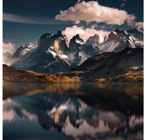 Goossens Schilderij Patagonia, 74 x 74  cm