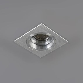 Set van 6 Inbouwspot vierkant aluminium draai- en kantelbaar - Chuck