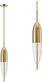 Hanglamp Glas Metaal Goud APP549-1CP