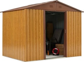 Metalen gereedschapshuis Helsinki 2,4 x 1,7 m Opslag Baas brons