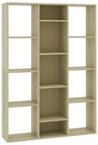 vidaXL Kamerscherm/boekenkast 100x24x140 cm bewerkt hout eikenkleurig