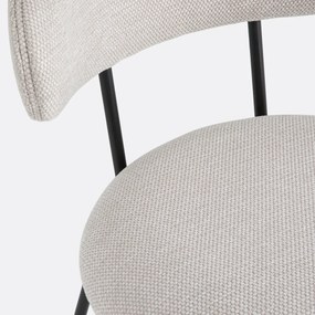 Set van 2 stoffen stoelen, Clarvia