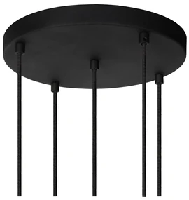 Lucide Marius hanglamp 55cm 5x E27 zwart