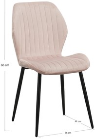Line Fluwelen Stoel