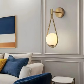Wandlamp G094-1W GOLD WHITE