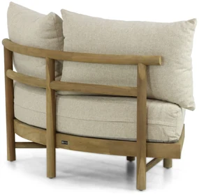 Hoek loungeset 5 personen Teak Old teak greywash  Santika Furniture Santika