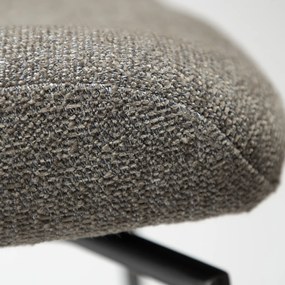 Dan-Form Glory Swivel Draaibare Barstoel Grijsbruin Boucle