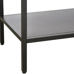 Zwarte Kast Op Hoge Poten - 90x40x160cm.