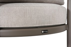 Tuinstoel Aluminium Taupe-naturel-bruin Santika Wave