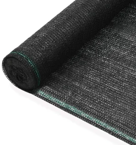 vidaXL Tennisscherm 1,2x100 m HDPE zwart