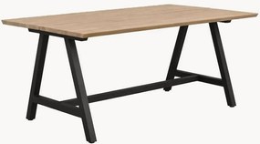Eettafel Carradale met eikenhouten tafelblad