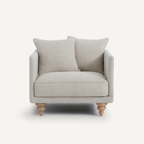 Fauteuil katoen/linnen, Lazare