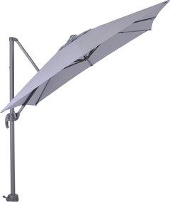 Garden Impressions Zweefparasol Hawaii S 250x250 - donker grijs - licht grijs