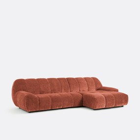 Vintage ribfluwelen hoekbank, Nuria