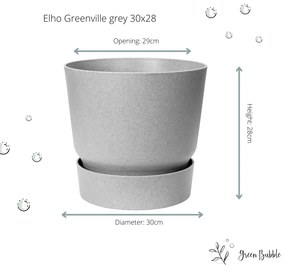 Pot Elho Greenville grijs