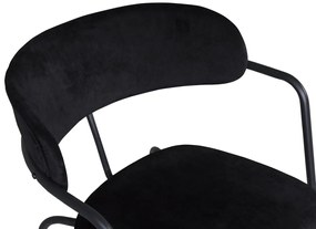 Jörn Eetkamerstoel - Livia - Zwart - Fluweel  - Jörn