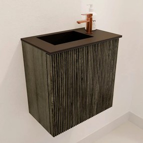 Mondiaz Joya 40cm toiletmeubel shadow met wastafel faye links 1 kraangat urban