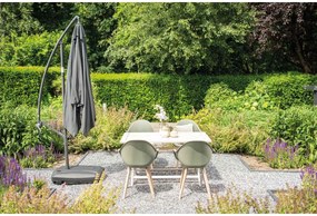 Garden Impressions Corfu parasol 250x250 - donker grijs