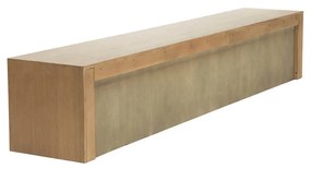 Eleonora Milo Eiken Tv-meubel Met Schuifdeuren 240 Cm Bruin - 240x42x43cm.