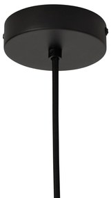 Japandi hanglamp zwart met bamboe- Kea