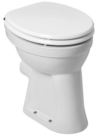Mueller Staande verhoogde toiletpot +6 PK wit