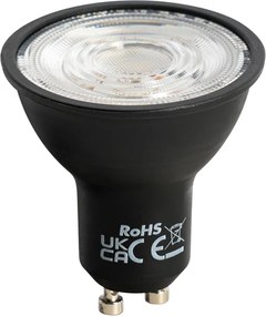 Set van 5 GU10 LED lamp zwart 7W 610 lm 3000K