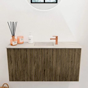 Mondiaz Joya DLux 80cm toiletmeubel dusk met wastafel faye midden 1 kraangat ostra