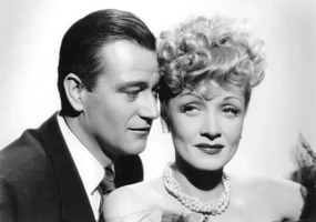 Foto John Wayne And Marlene Dietrich