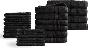 Handdoeken 22 delig set – Supreme Collectie – zwart