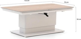 Tuin eettafel Bellagio  | Rechthoekig  | Tuintafel Aluminium | Uitschuifbaar | Verstelbaar | Kees Smit Tuinmeubelen