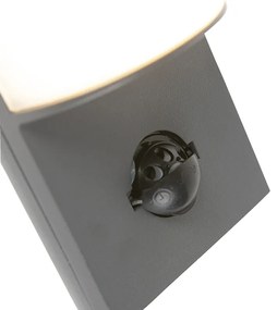 LED Moderne buitenwandlamp met bewegingsmelder antraciet met bewegingssensor - Harry Modern IP44 Buitenverlichting