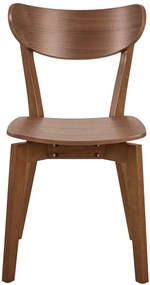 ROXY natuurlijke walnoot - HOUTEN STOEL VOOR WOONKAMER, EETKAMER, KEUKEN, RETRO